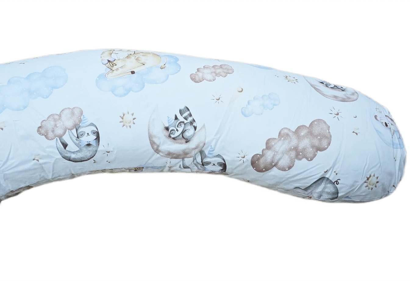 Perna pentru gravida, Fibre din silicon, 180 cm, Appekids - Clouds
