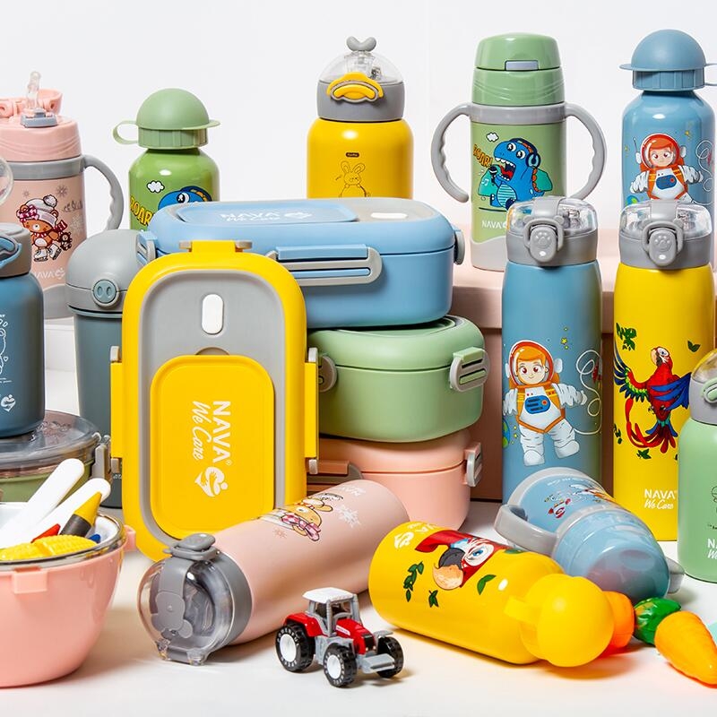 Lunchbox Nava We care 800 ml albastru