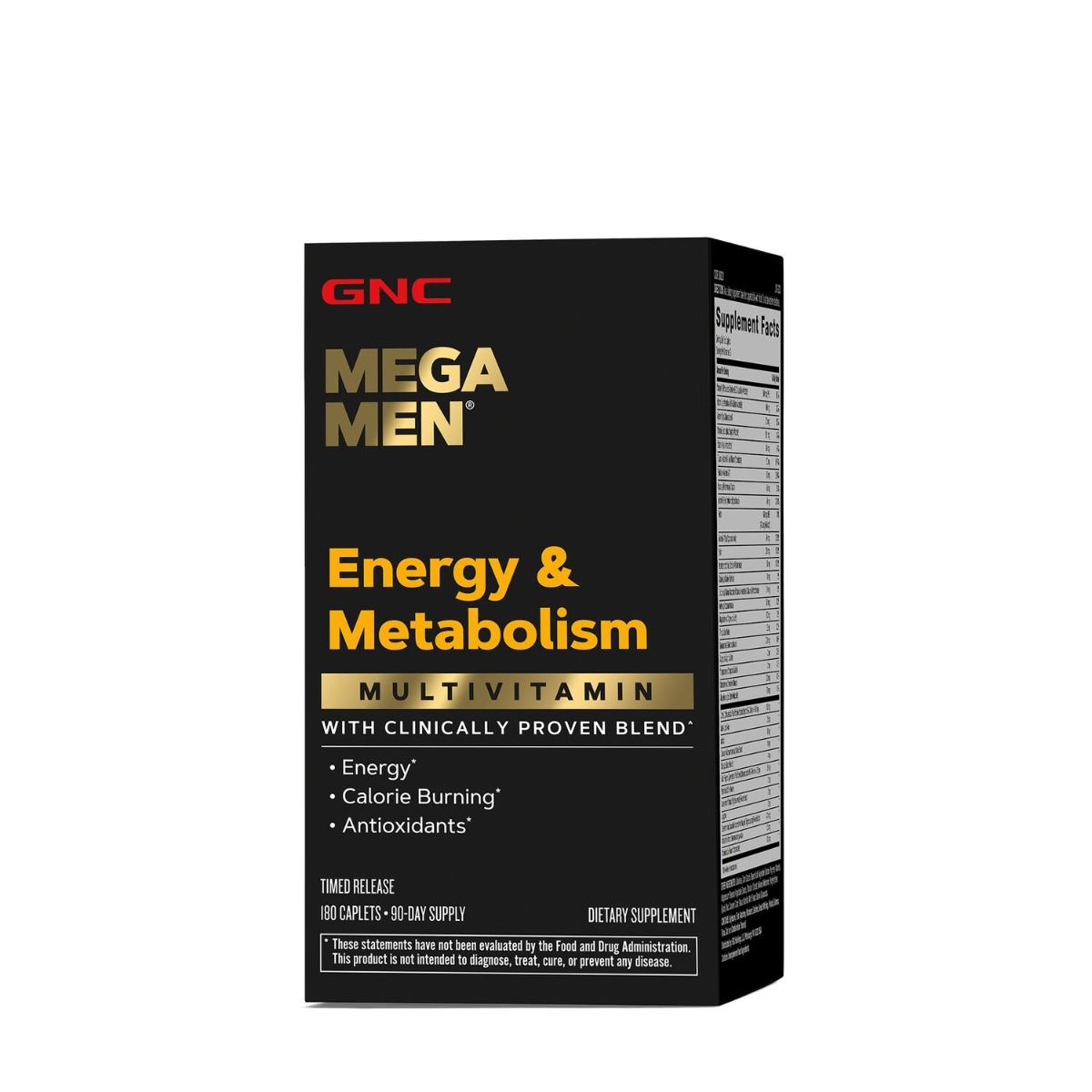 Multivitamine pentru barbati Mega Men Energy & Metabolism, 180 tablete, GNC