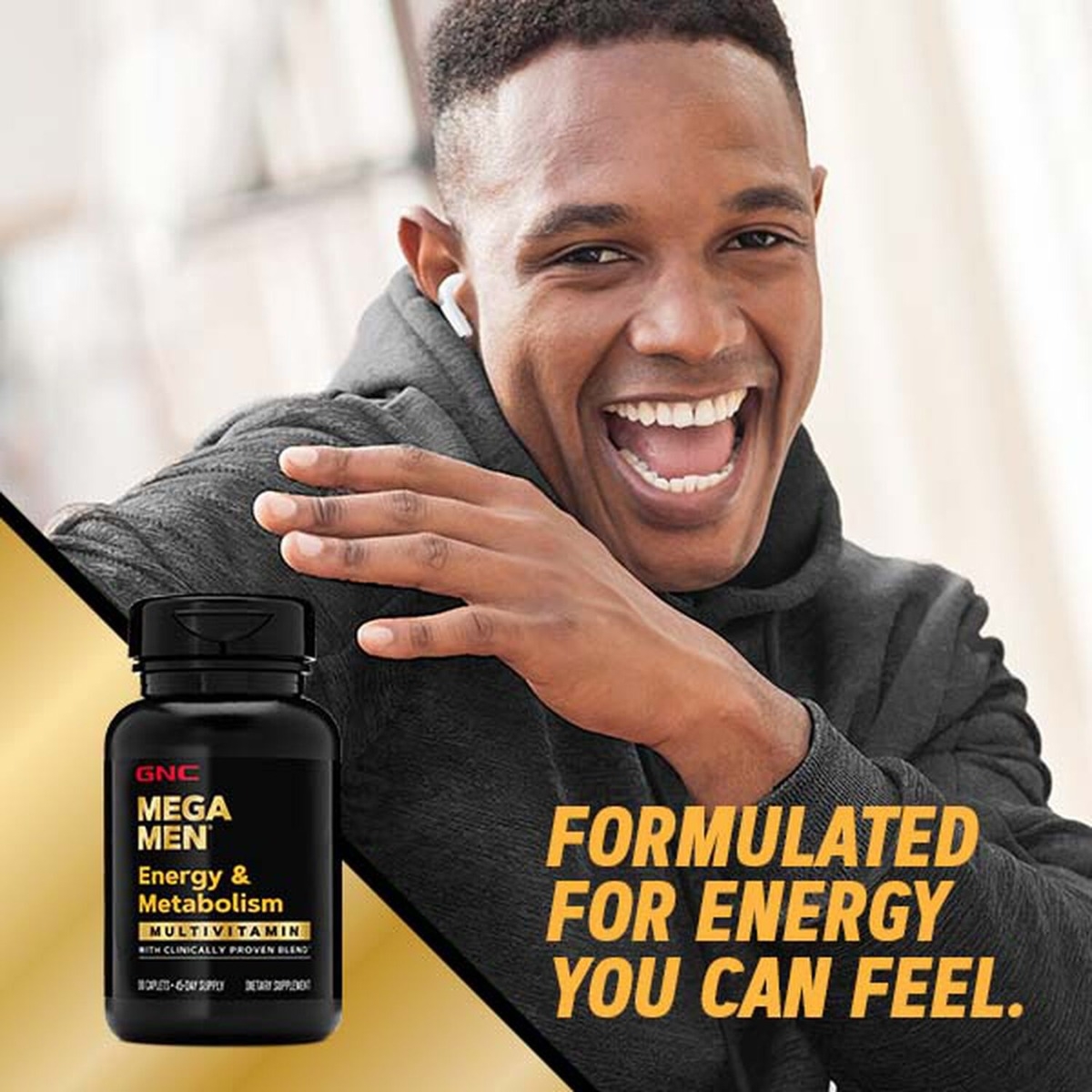 Multivitamine pentru barbati Mega Men Energy & Metabolism, 180 tablete, GNC