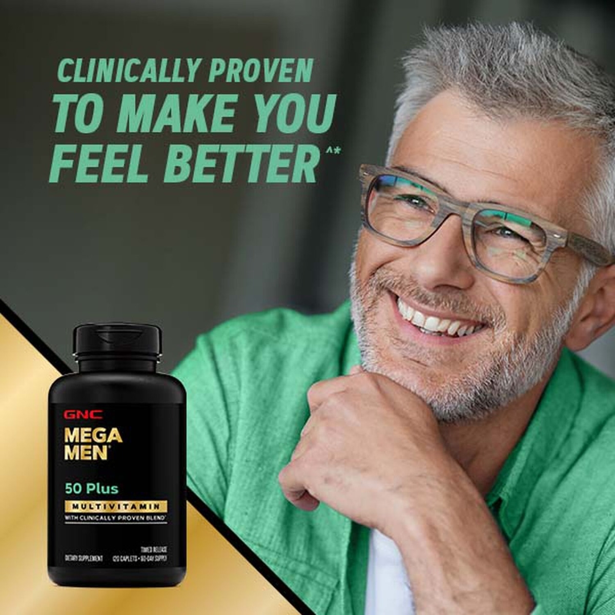 Multivitamine pentru barbati Mega Men 50 Plus, 120 tablete, GNC
