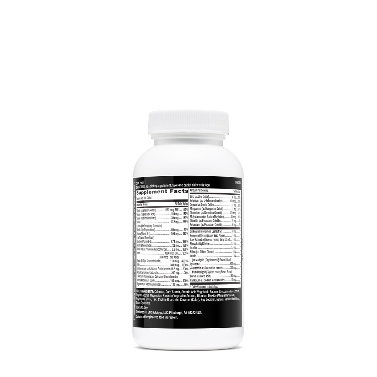 Multivitamine pentru barbati suport pentru ochi, inima si creier Mega Men 50 Plus, 60 tablete, GNC
