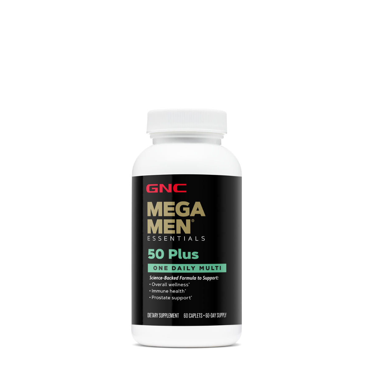 Multivitamine pentru barbati suport pentru ochi, inima si creier Mega Men 50 Plus, 60 tablete, GNC