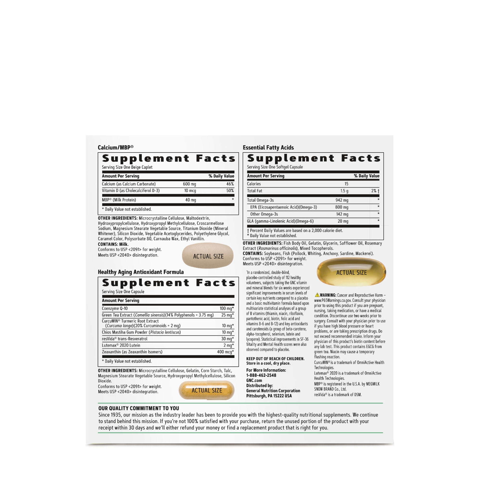 Multivitamine pentru femei Women`s 50 Plus, 30 pachete, GNC