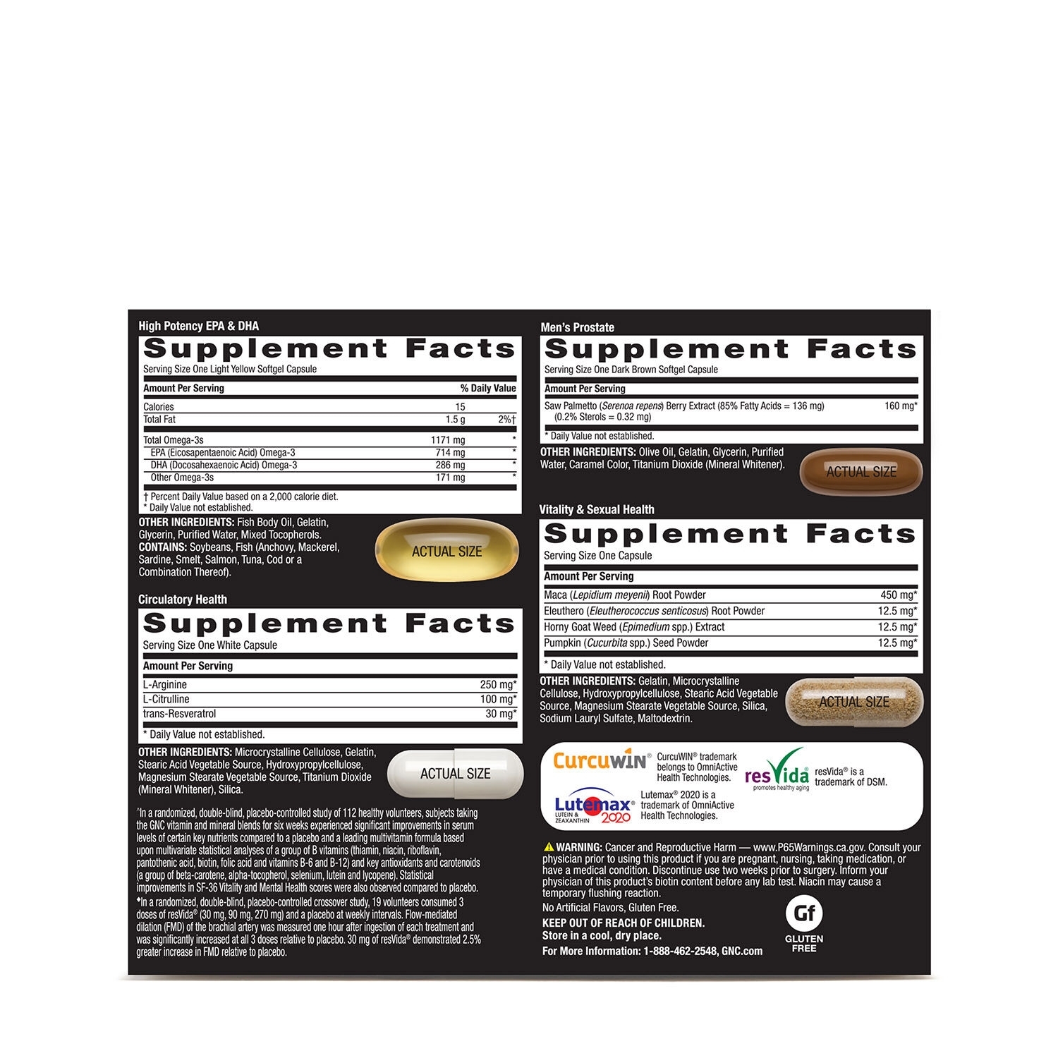 Multivitamine pentru barbati performanta si vitalitate Mega Men, 30 pachete, GNC