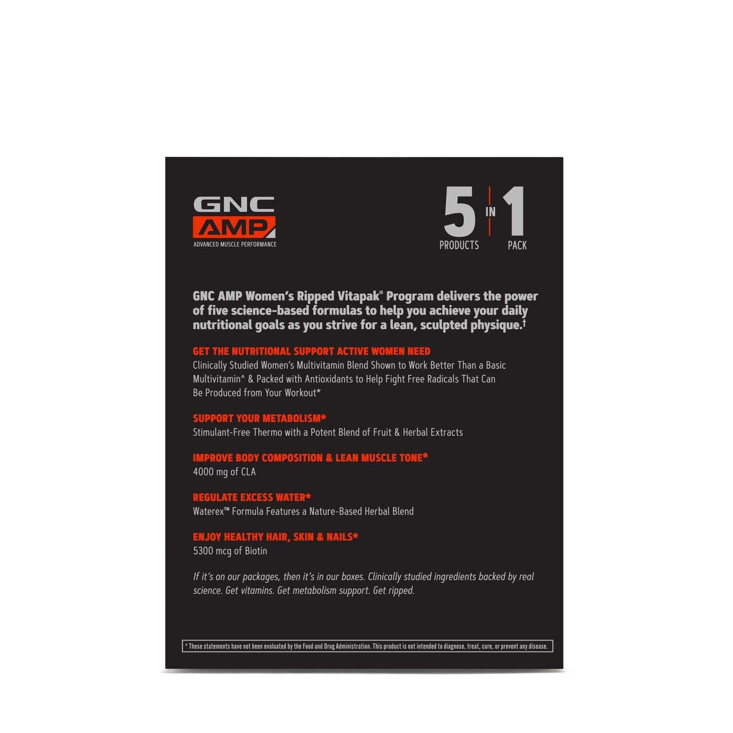 Program complex de multivitamine pentru femei non-stimulant AMP, 30 pachete, AMP