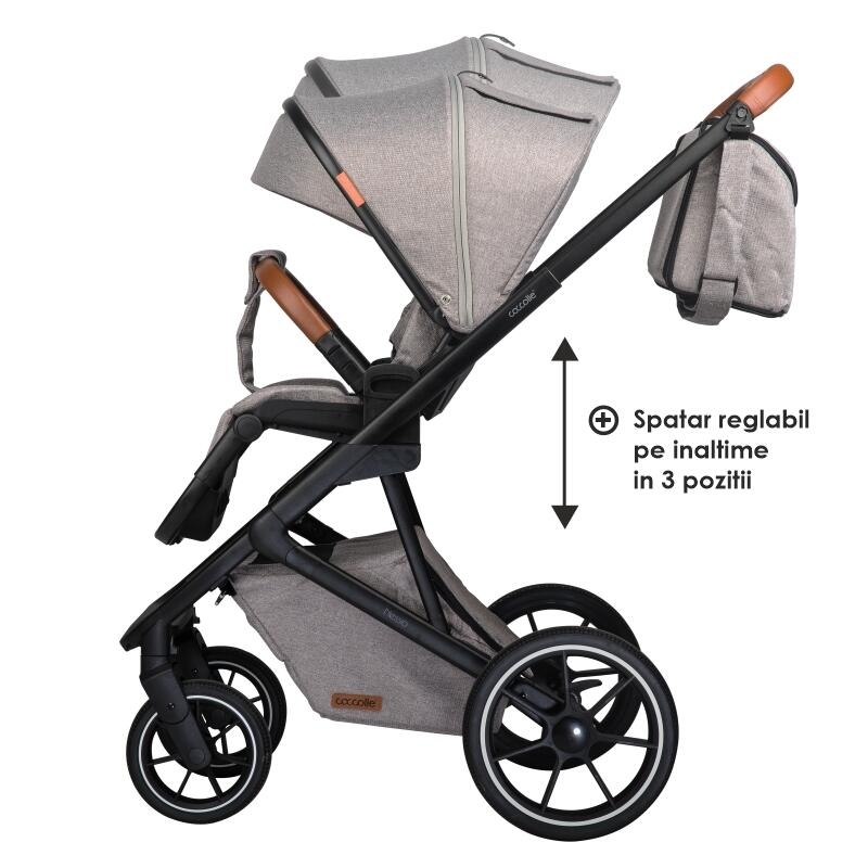 Carucior modular 2in1 Coccolle Nessia Lunar rock+Balansoar bebelusi C Velio Butternut