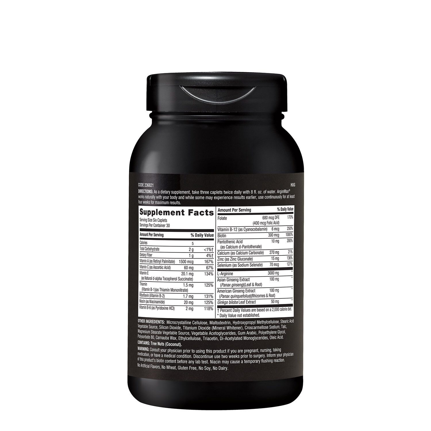 Sexual health formula pentru barbati Arginmax, 180 tablete, GNC