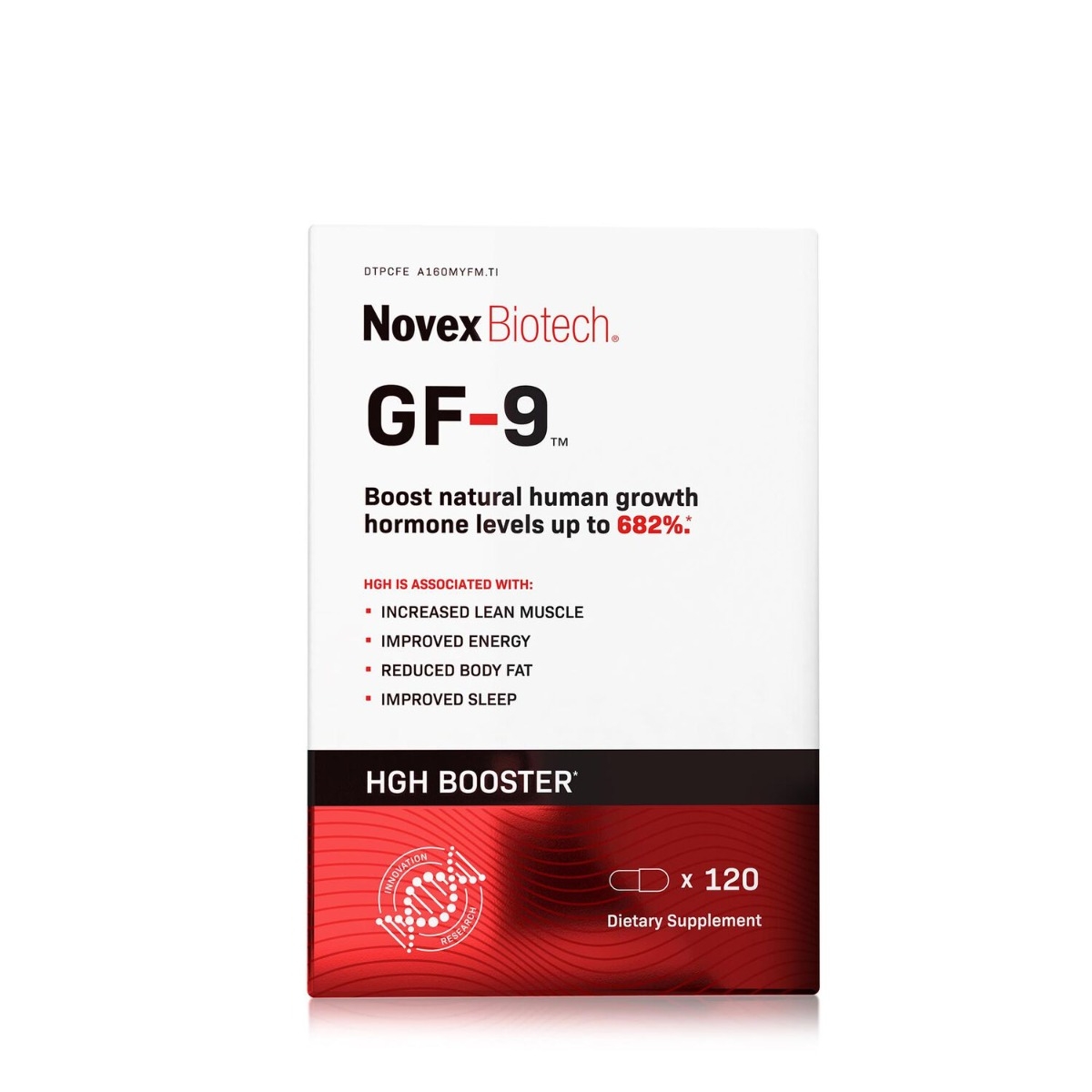 Formula pentru stimularea hormonului de crestere Novex Biotech GF-9, 120 capsule, GNC
