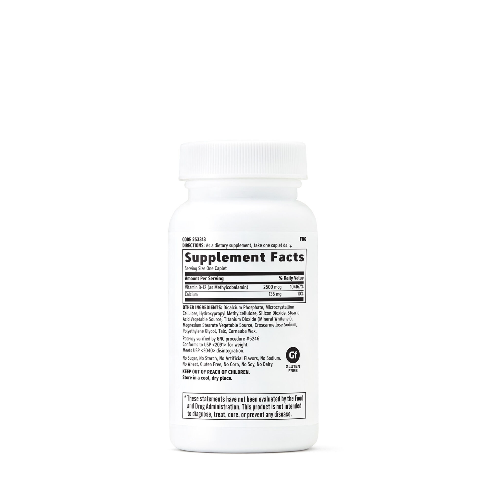 Vitamina B-12 metilcobalamina 2500 mcg, 100 tablete, GNC