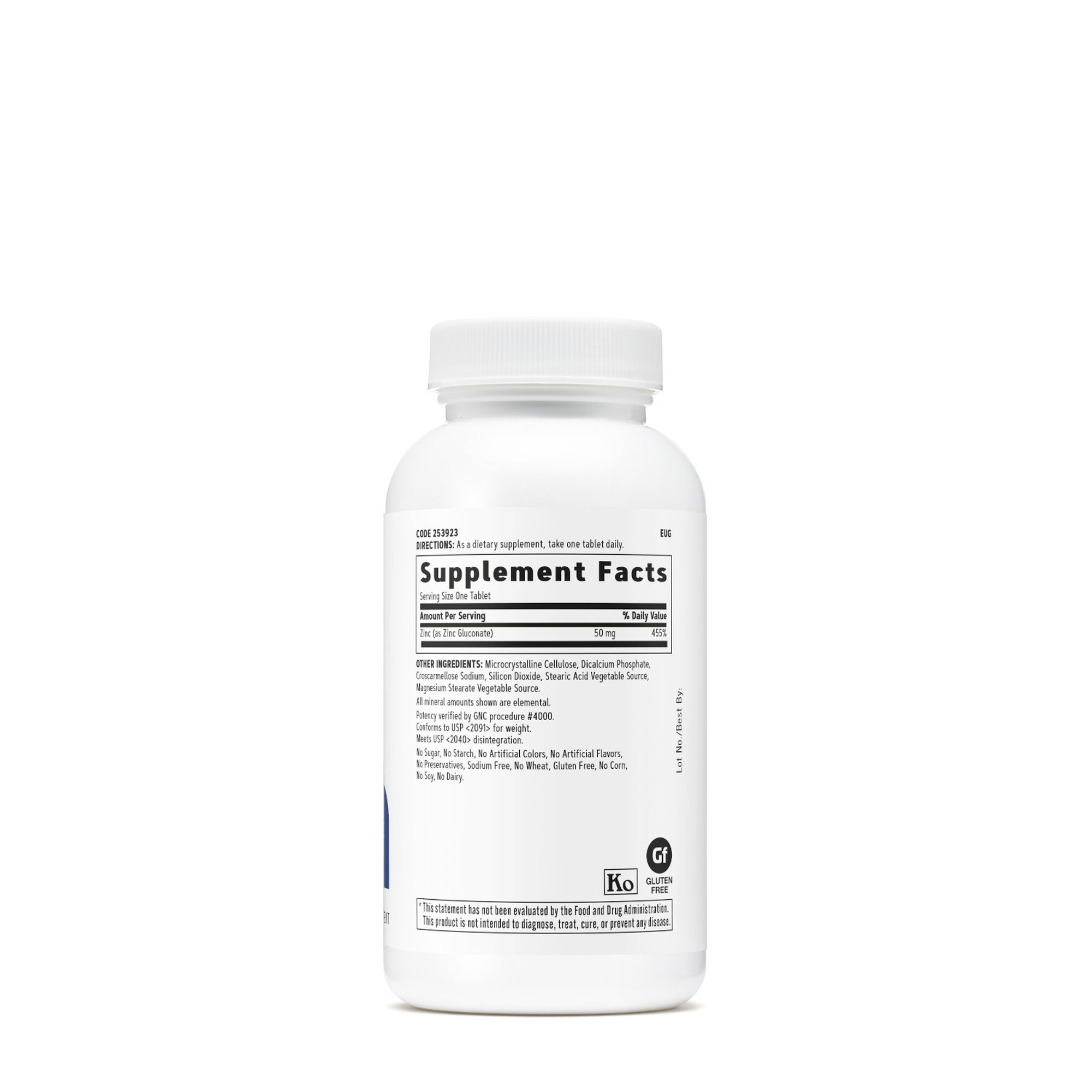 Zinc 50 mg, 250 tablete, GNC
