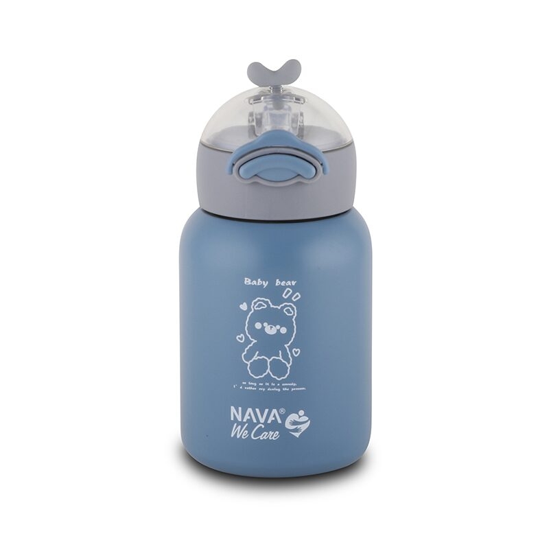 Sticla termoizolanta Nava We care 350 ml albastru