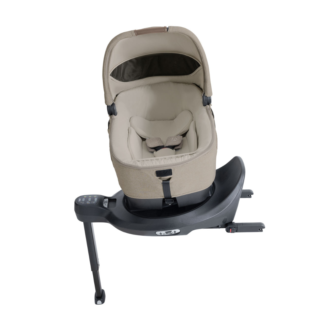 Landou auto Calmi R129 Signature Sandstone, 40-70 cm, testat ADAC si certificat R129, Joie