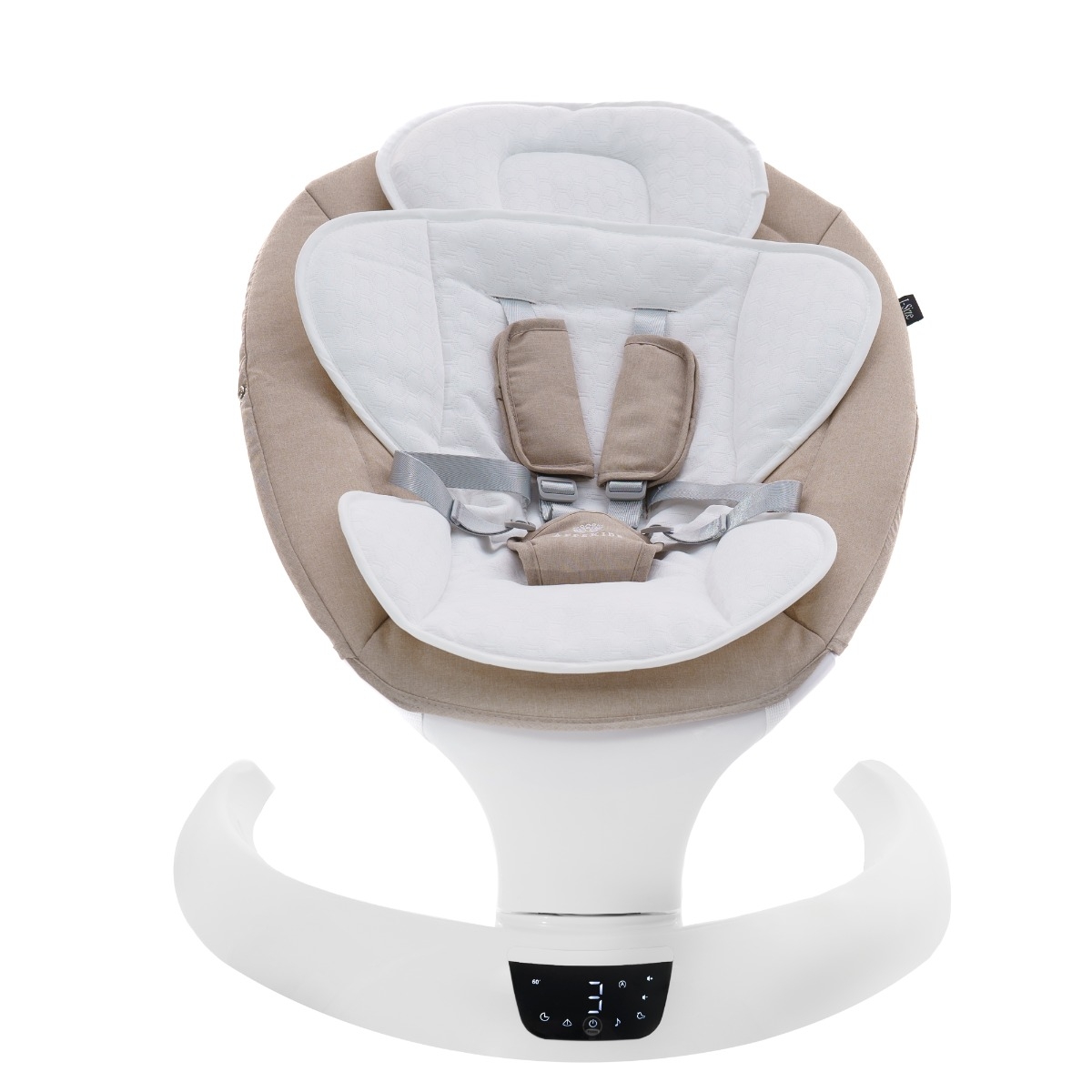 Leagan electric multifunctional pentru bebelusi AppeKids - I-Size - Bubble Beige