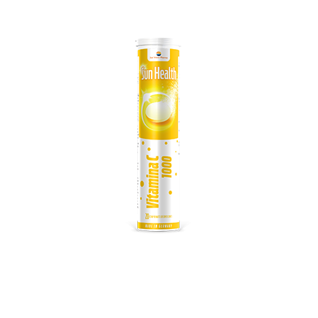 Vitamina C, 1000 mg, 20 comprimate efervescente, Sun Wave Pharma