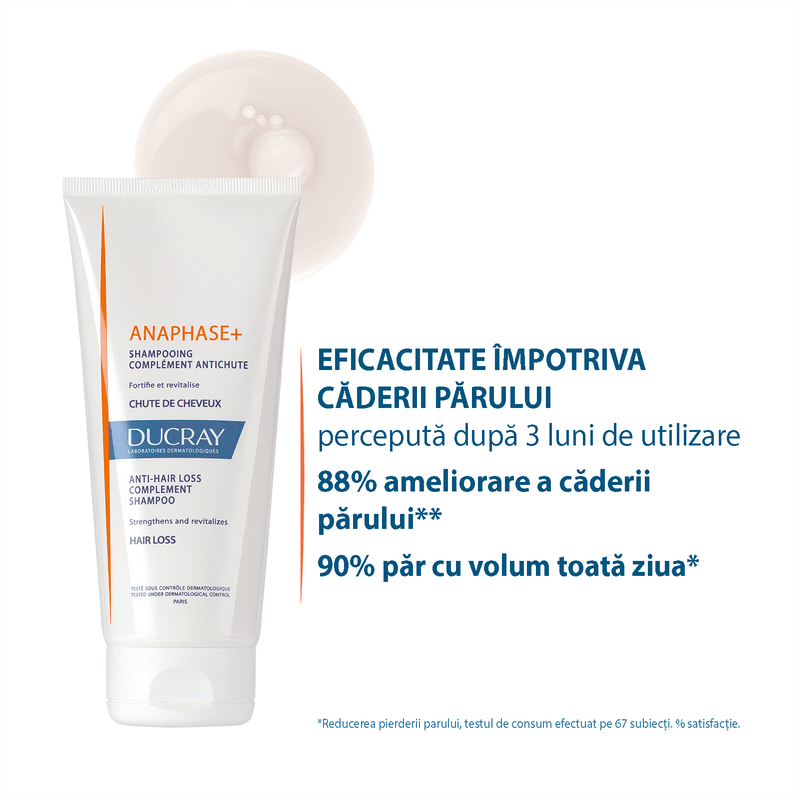 Sampon complementar impotriva caderii parului Anaphase, 200 ml, Ducray