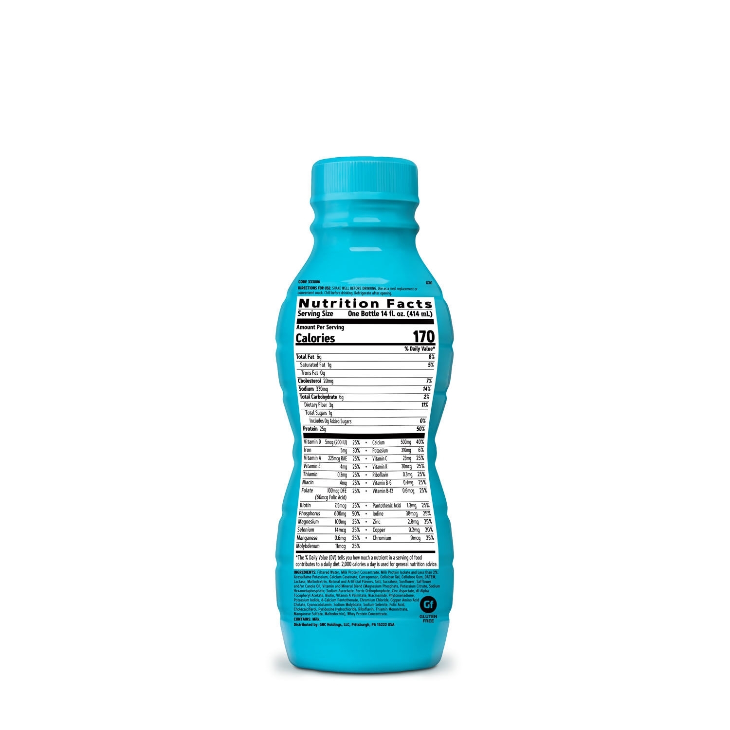 Shake proteic cu aroma de vanilie Total Lean, 414 ml, GNC