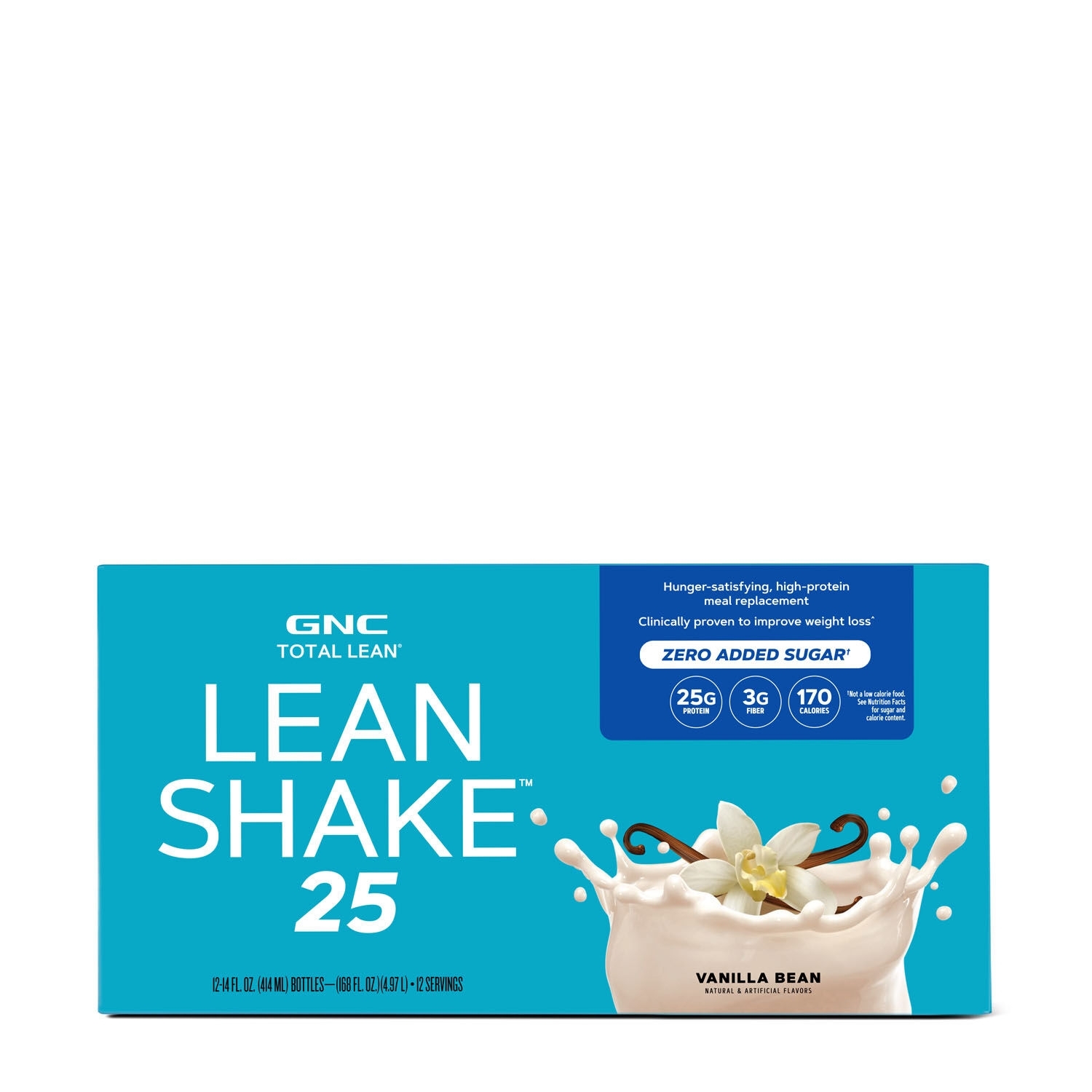 Shake proteic cu aroma de vanilie Total Lean, 414 ml, GNC