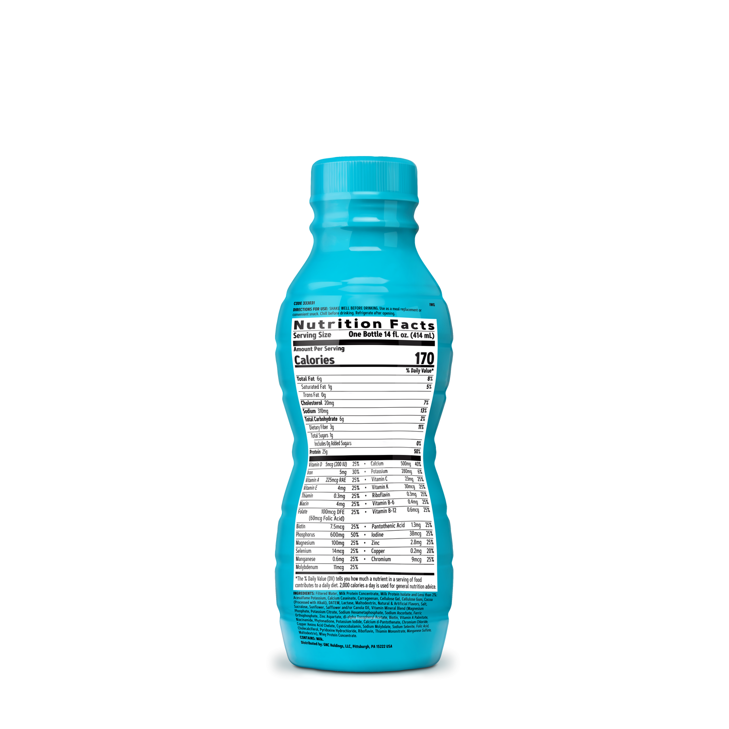 Shake proteic cu aroma de biscuiti cu crema Total Lean, 414 ml, GNC