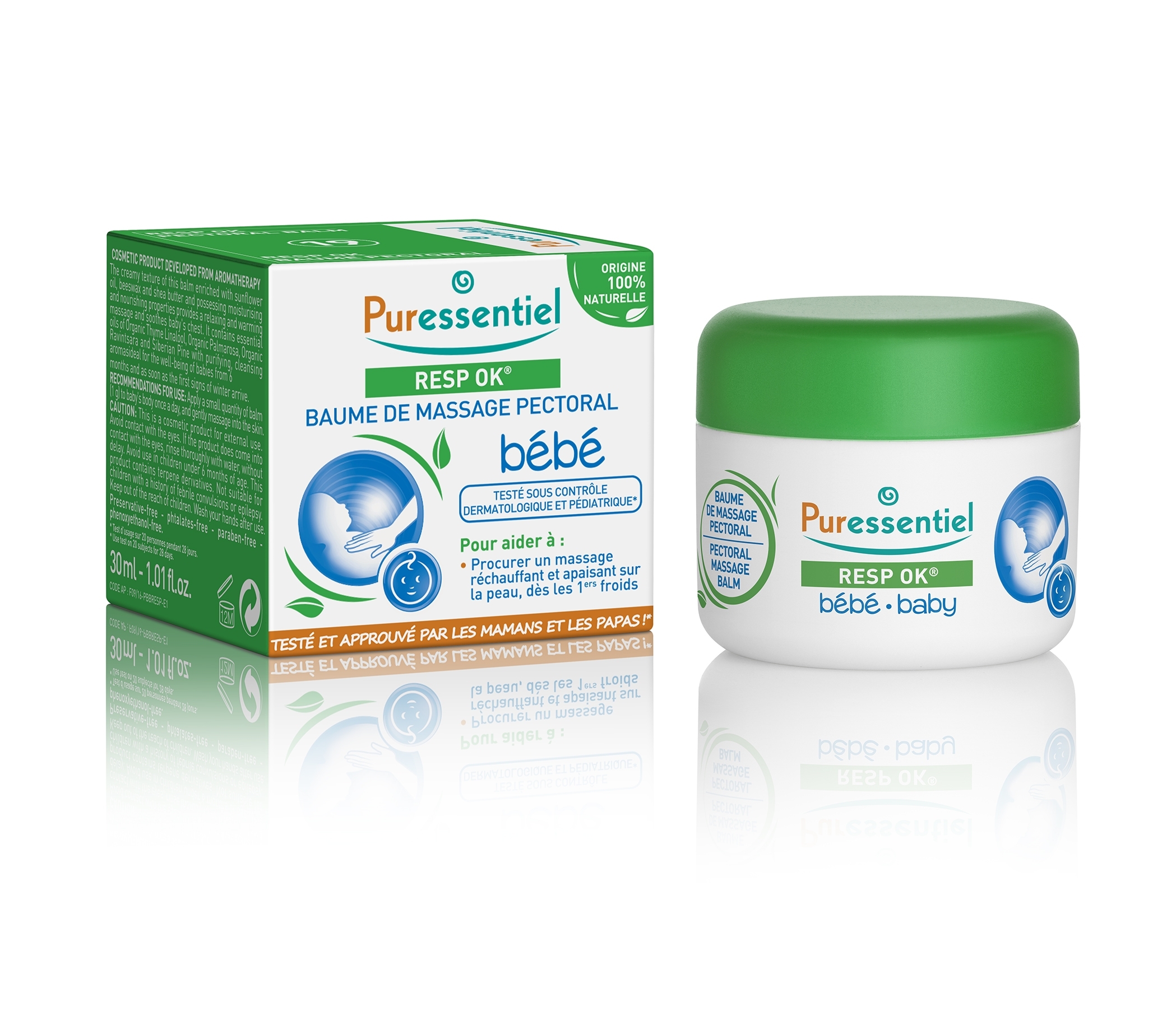 Puressentiel - Resp Ok unguent de masaj pectoral pentru bebelusi 30ml