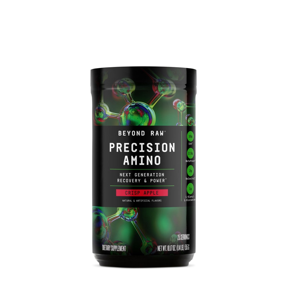 Aminoacizi cu aroma de mere Beyond Raw Precision Amino, 515 g, GNC
