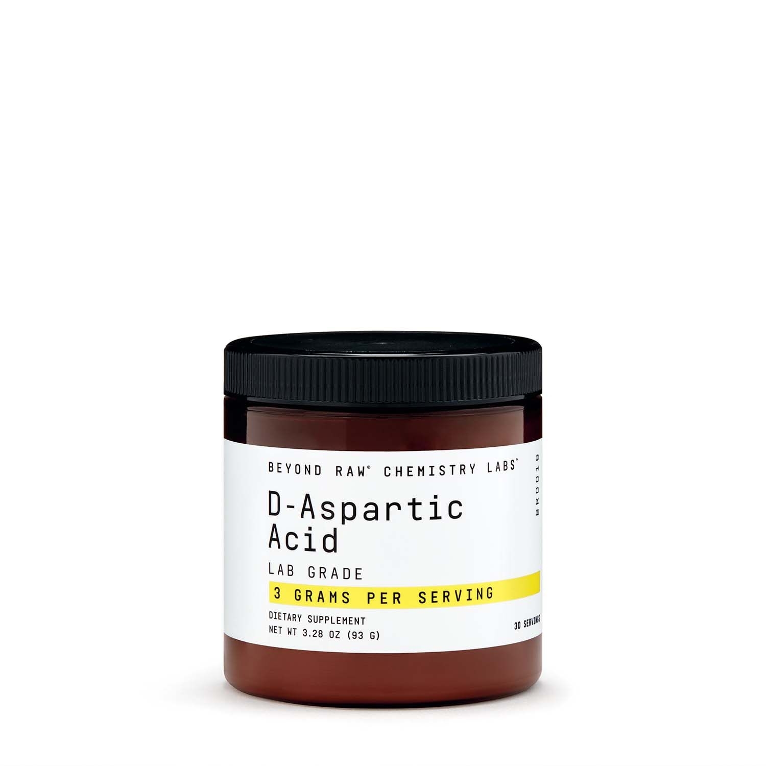 D-aspartic acid Chemistry Labs, 93g, Beyond Raw