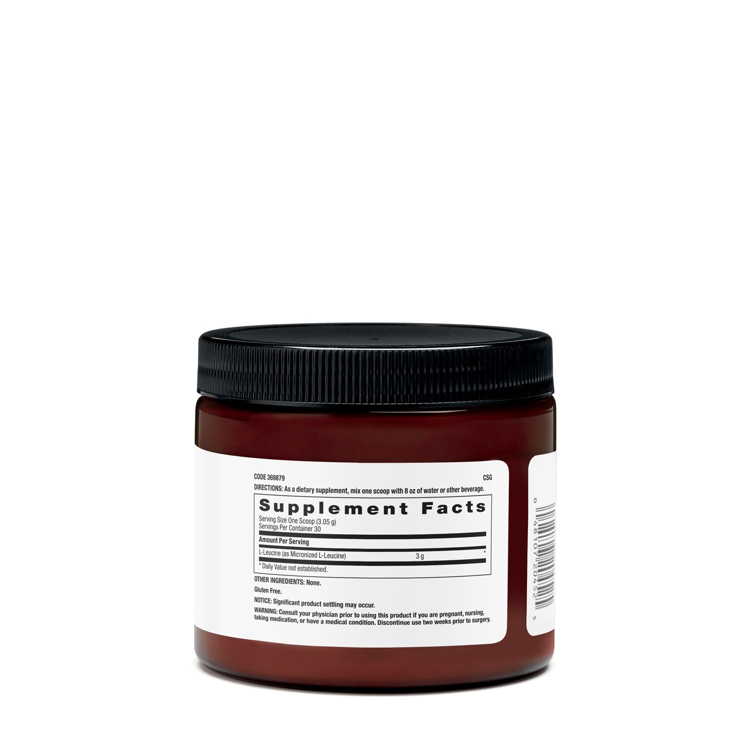 L-leucine Chemistry Labs, 91.50 g, Beyond Raw