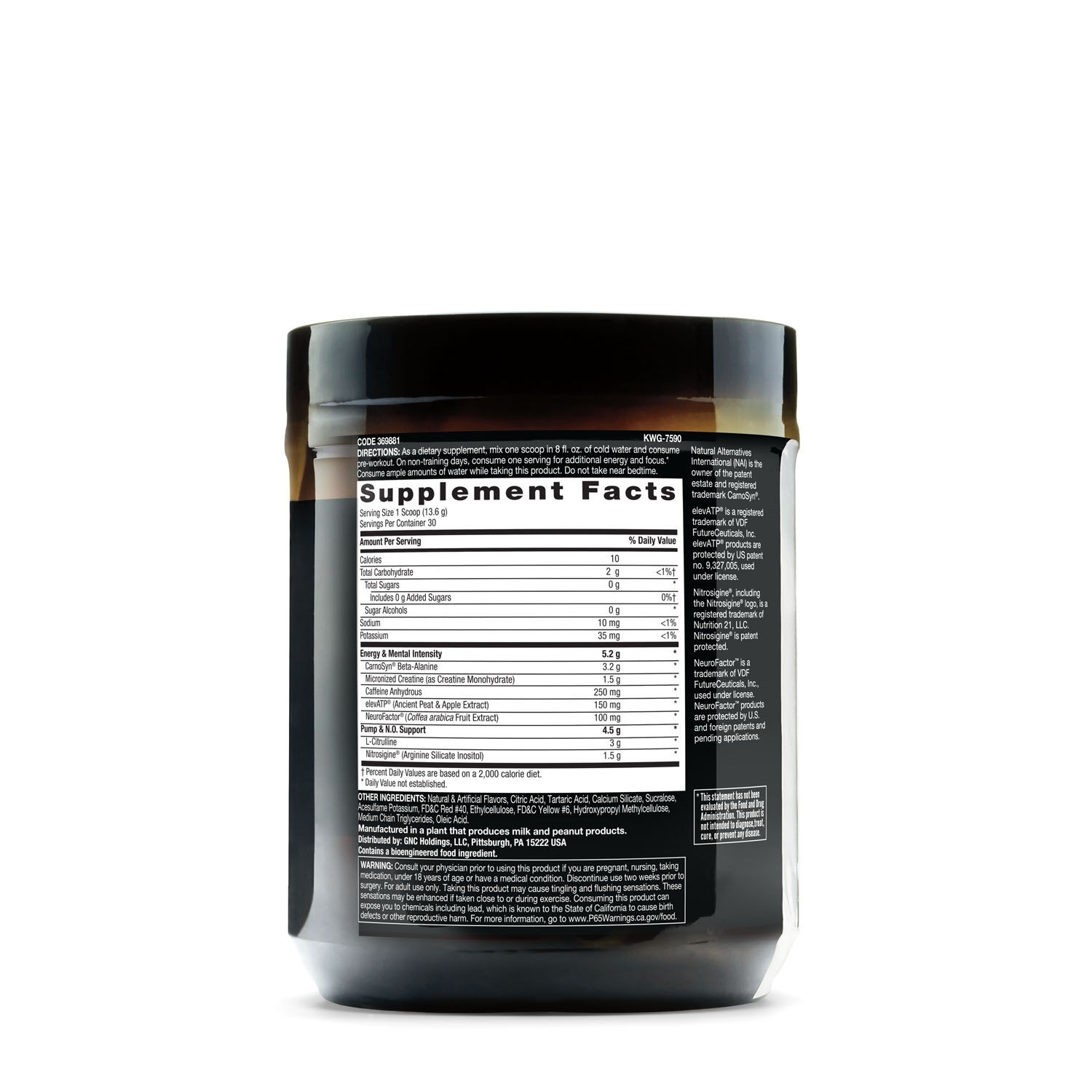 Pre-workout cu aroma de limonada de capsuni LIT, 412.5 g, Beyond Raw