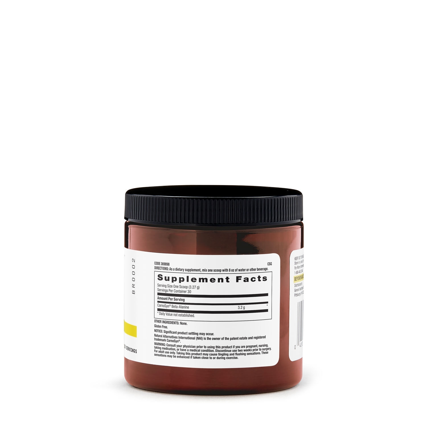 Beta-alanine Chemistry Labs, 98.1 g, Beyond Raw