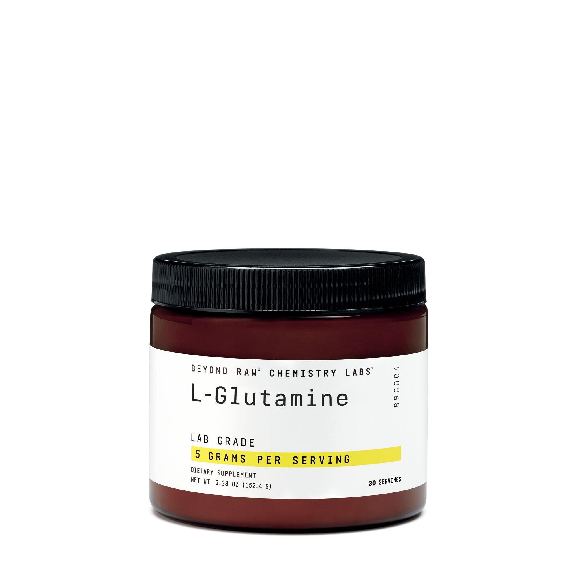 L-glutamine Chemistry Labs, 152.4 g, Beyond Raw