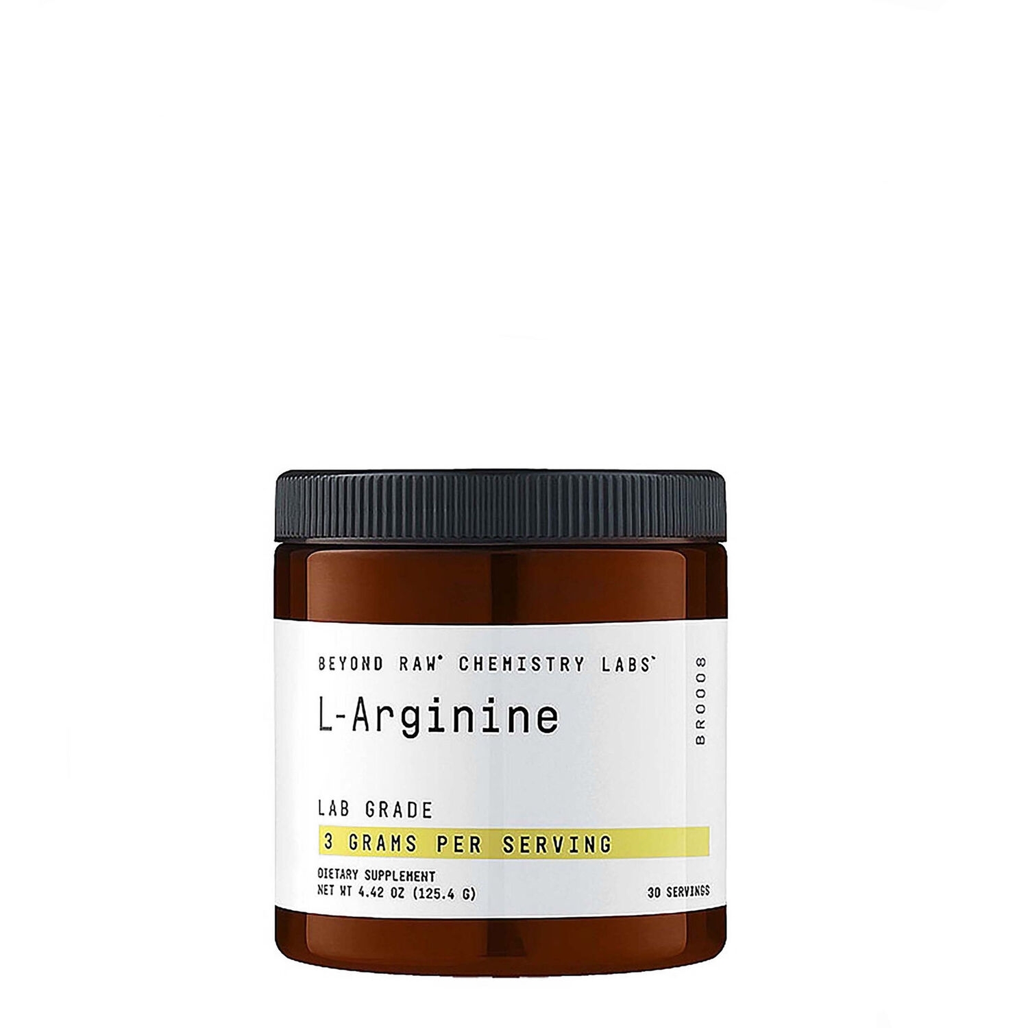 L-arginine Chemistry Labs, 125.4 g, Beyond Raw