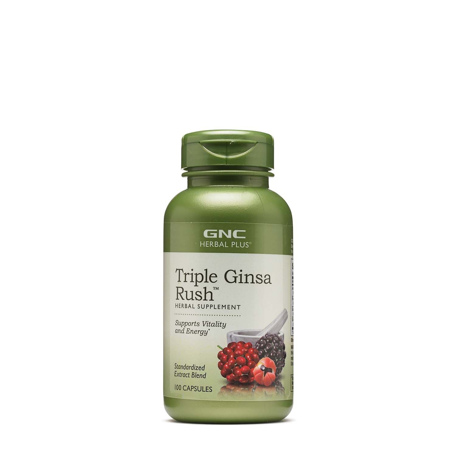 Triple Ginsa Rush Herbal Plus, 100 capsule, GNC