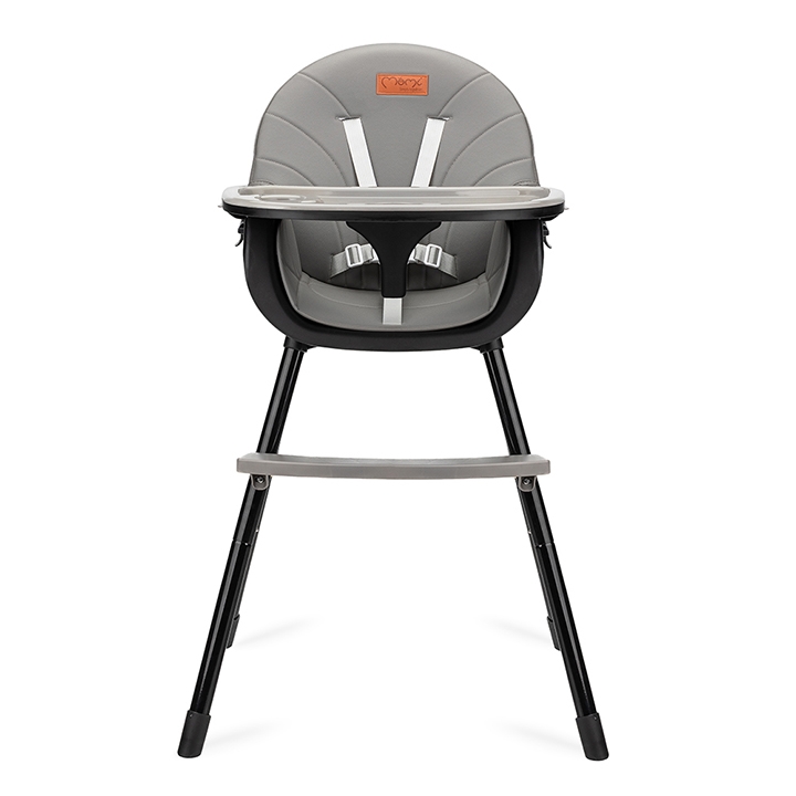 Scaun de masa copii Momi Reki, Piele ecologica, Black