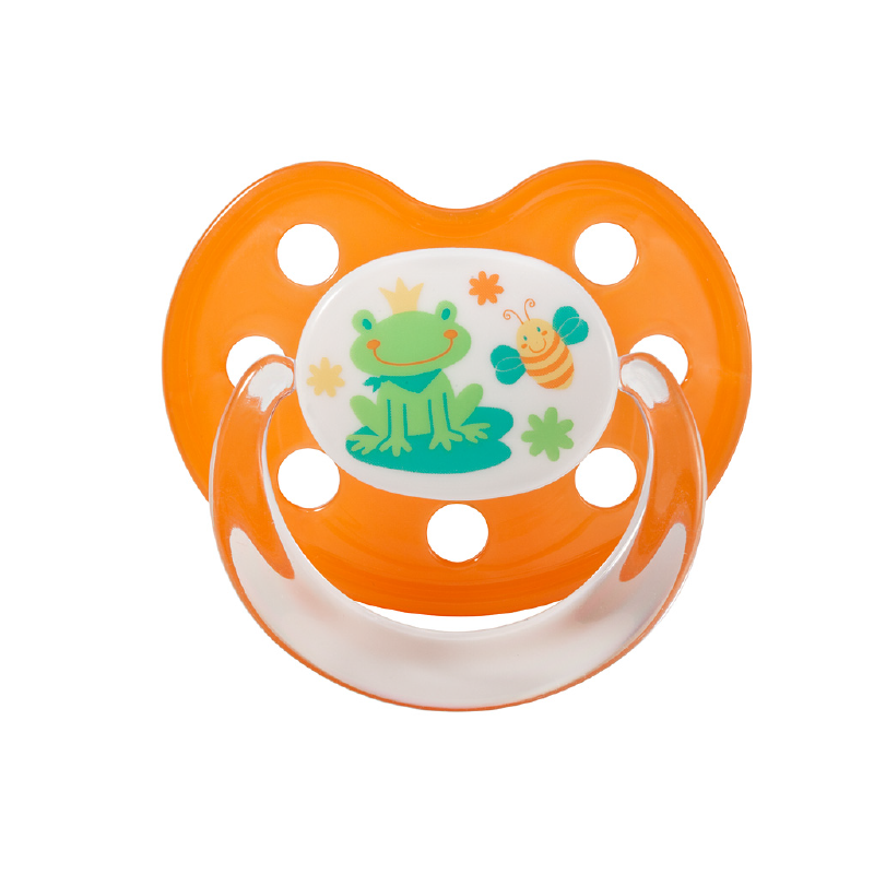 Baby Nova suzeta silicon ortodontica cu inel 2 buc 6-18 luni fetita