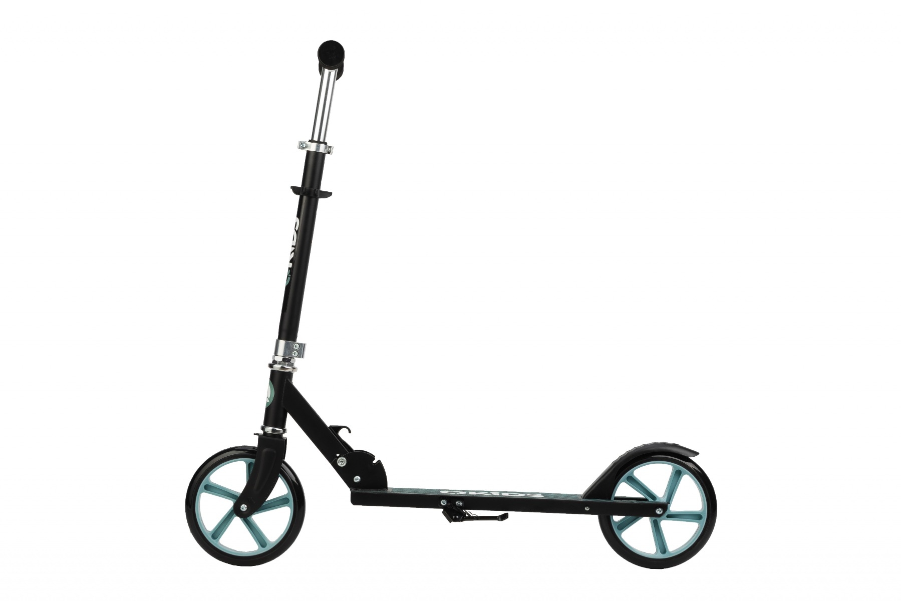 Trotineta freestyle, QKIDS, WEISS Green, Ghidon reglabil pe 3 trepte, Amortizor Easy&Up, Platforma anti-derapanta, Pliabila, Aluminiu