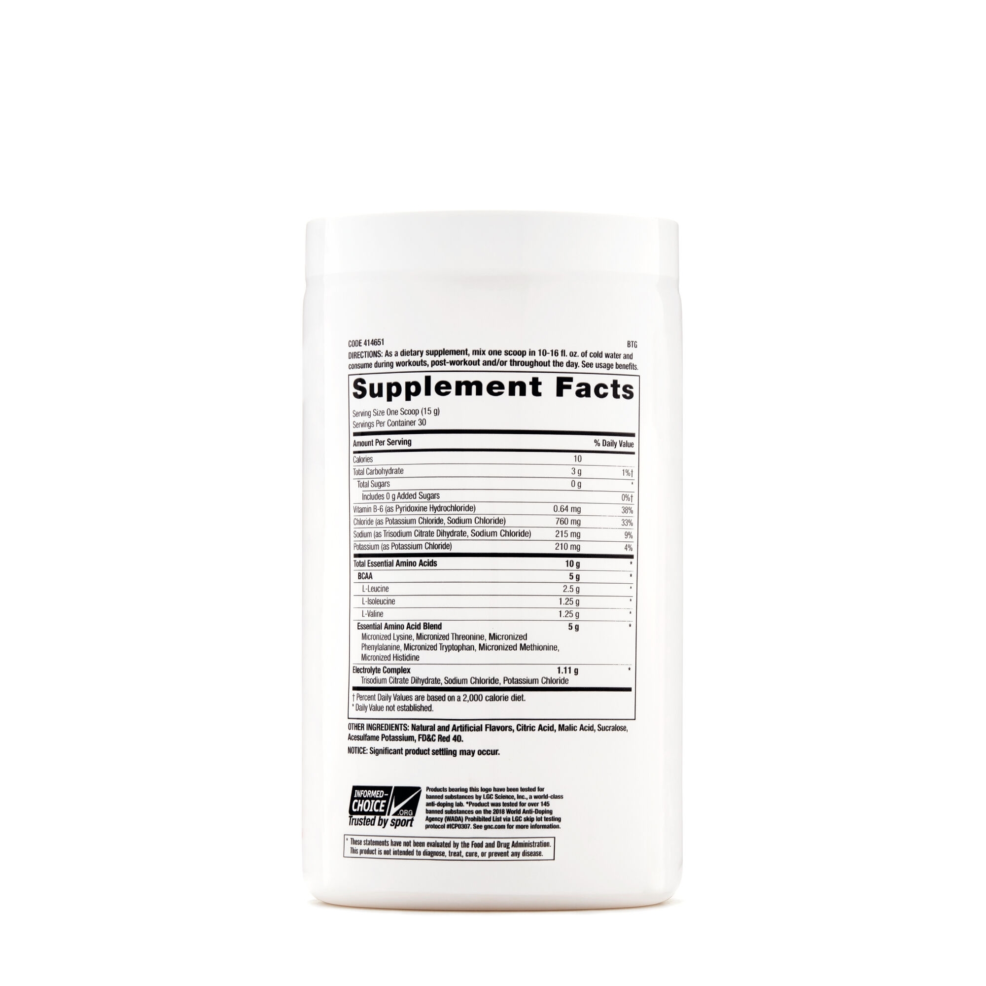 Aminoacizi cu aroma de capsuni si banana Pro Performance, 450 g, GNC