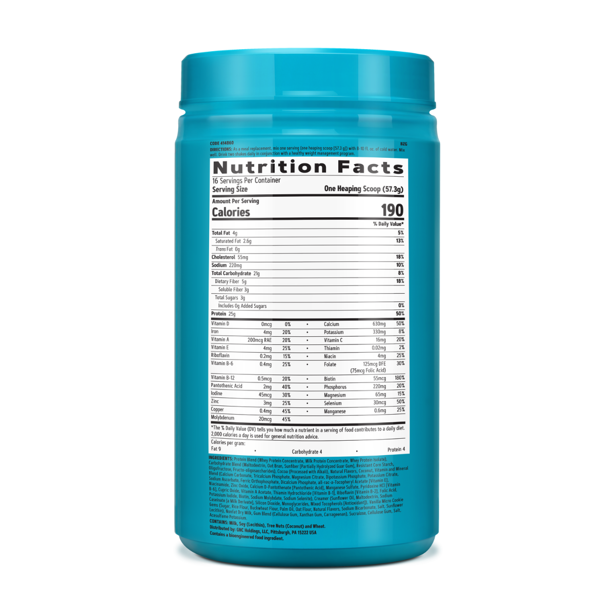 Shake proteic cu aroma de cocos si caramel Total Lean Lean Shake 25, 917 g, GNC