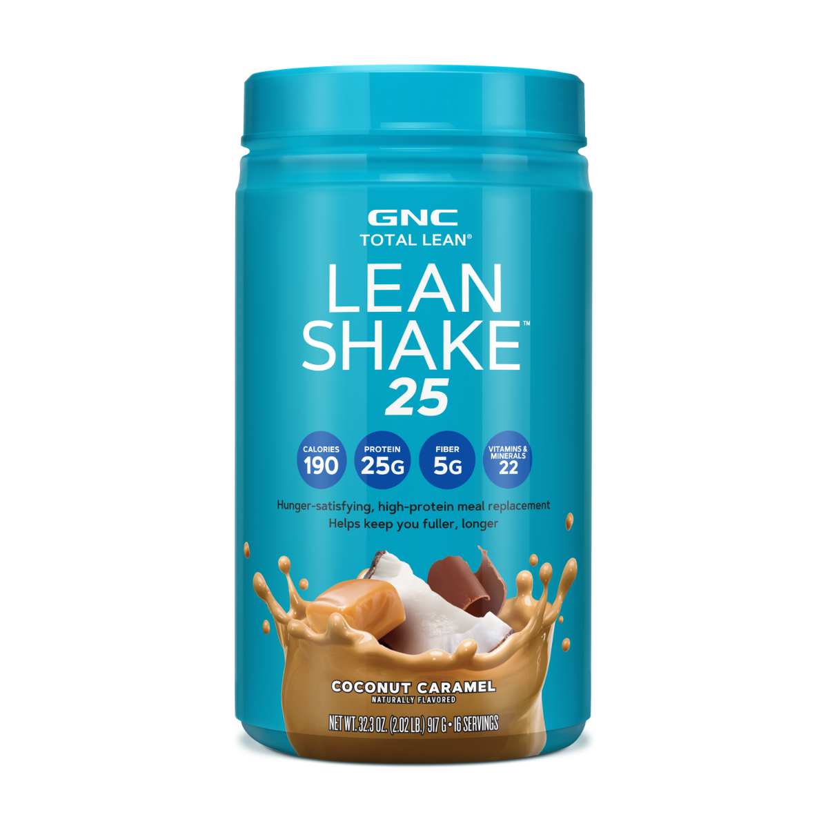 Shake proteic cu aroma de cocos si caramel Total Lean Lean Shake 25, 917 g, GNC