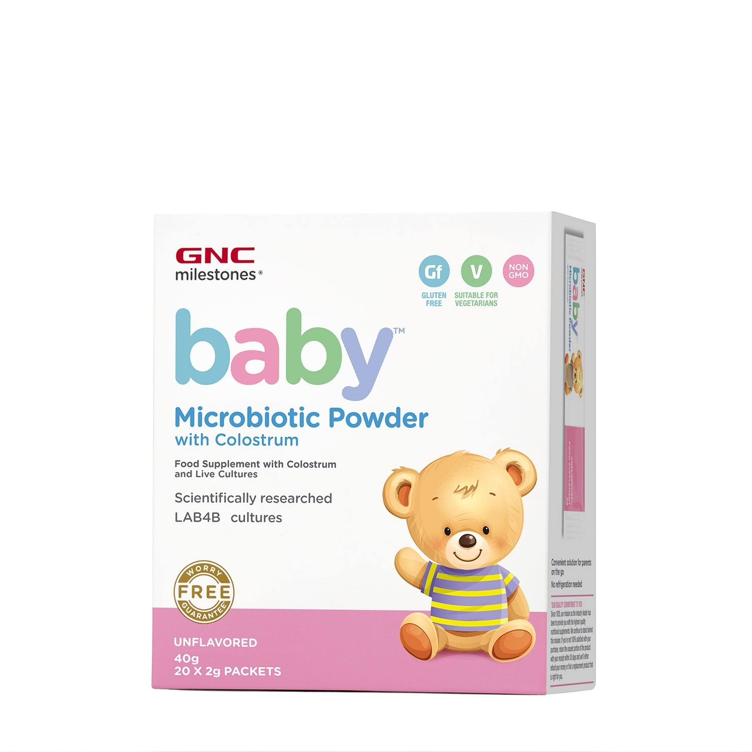 Pudra cu colostru fara aroma, 20 pliculete, GNC