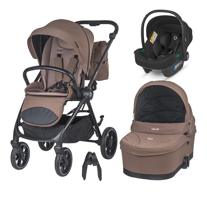 Carucior modular 2in1 Coccolle Serry Light taupe+ Scoica auto iSize Coccolle Knox Black Carucior modular 2in1 Coccolle Serry Light taupe+ Scoica auto iSize Coccolle Knox Black