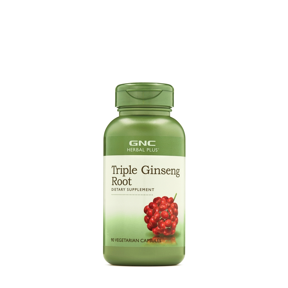 Radacina din trei tipuri de ginseng Herbal Plus, 90 capsule, GNC