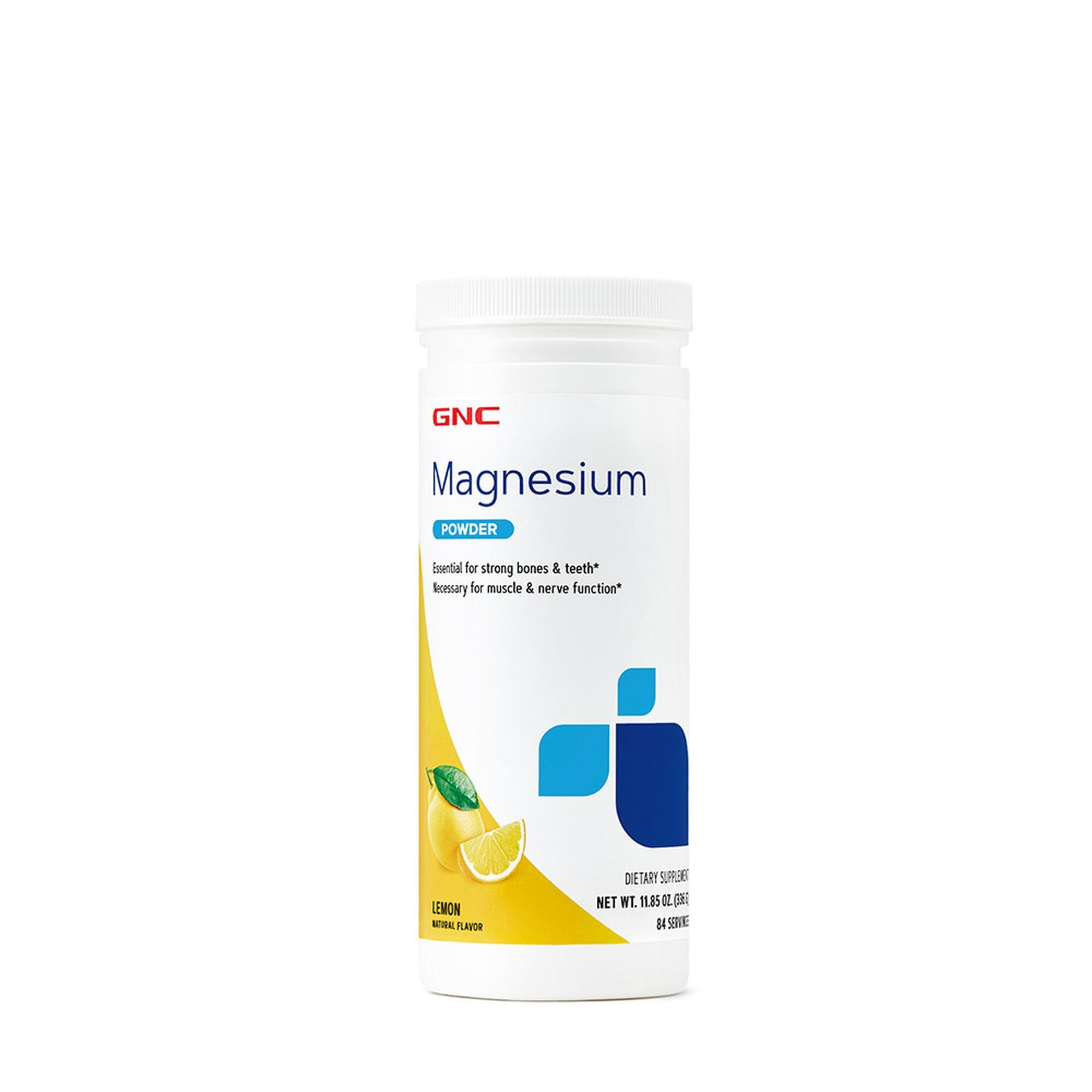Magneziu pudra cu aroma de lamaie, 336 g, GNC