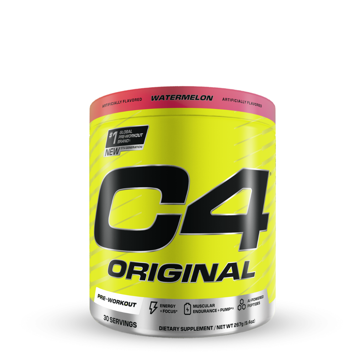 Pre-workout cu aroma de pepene Cellucor C4 Original, 267 g, GNC