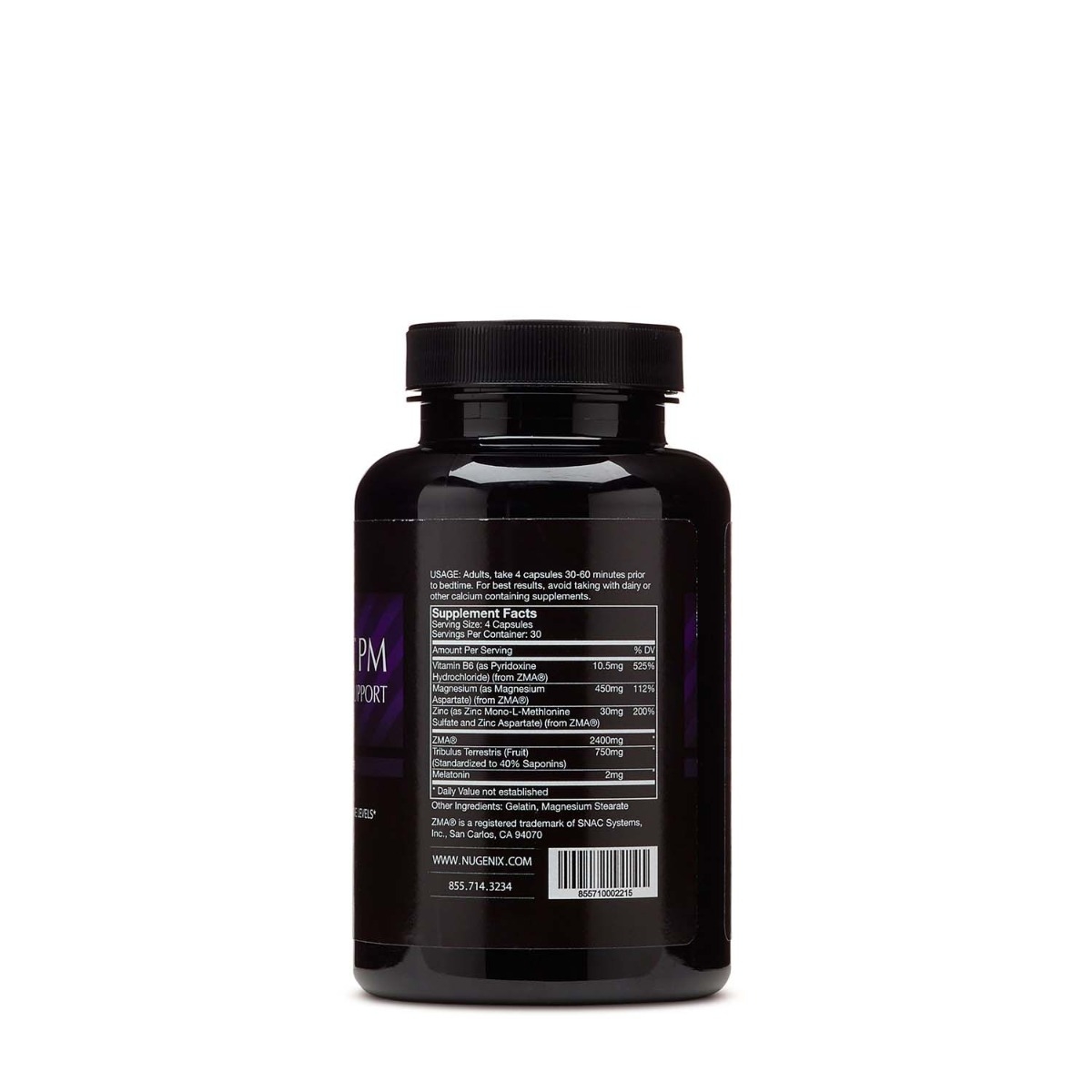 Formula pentru cresterea productiei de testosteron Nugenix Pm - ZMA, 120 capsule, GNC