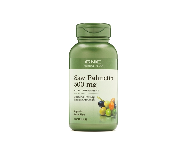Extract din palmier pitic 500 mg Herbal Plus, 90 capsule, GNC