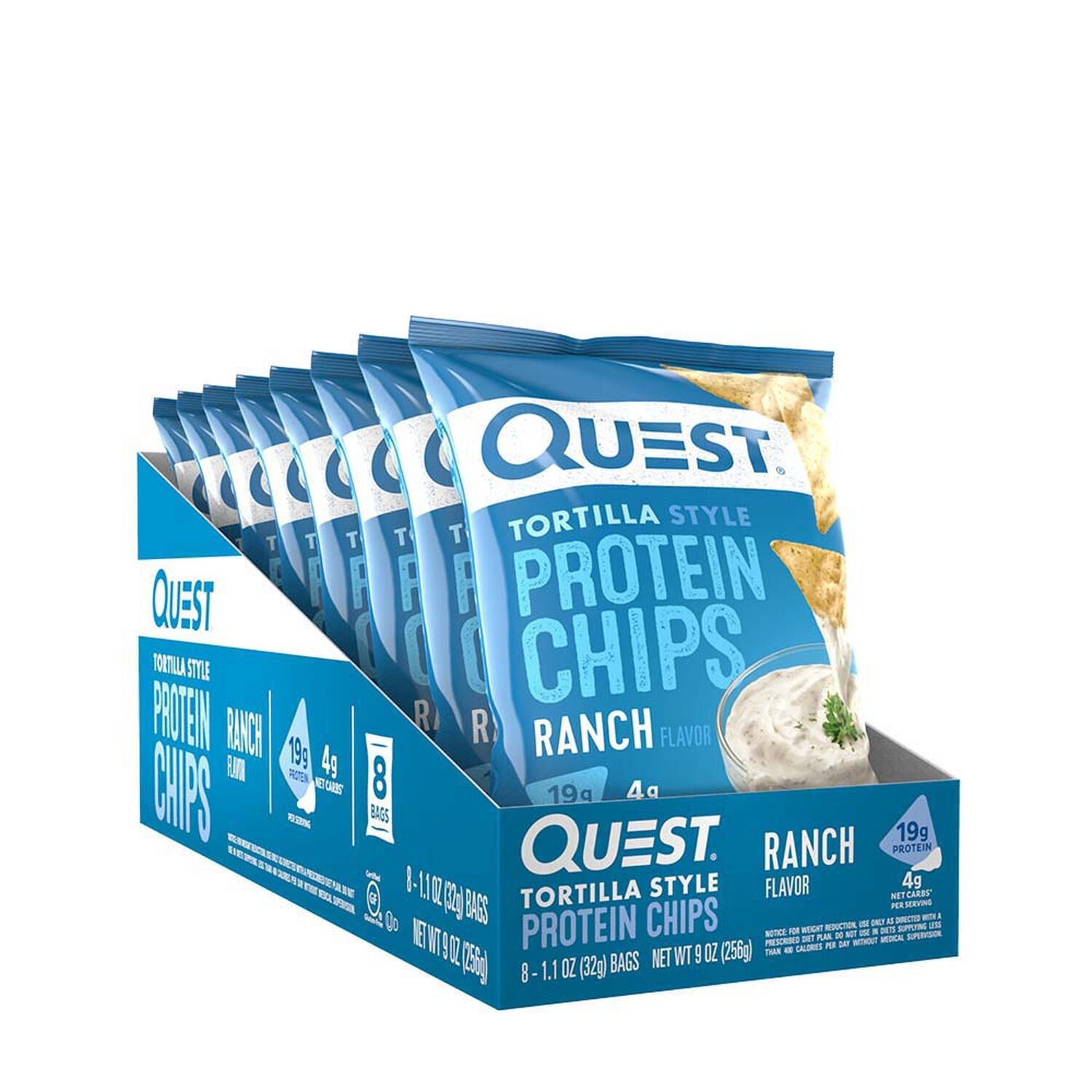 Chipsuri proteice cu aroma de ranch, 32 g, Quest