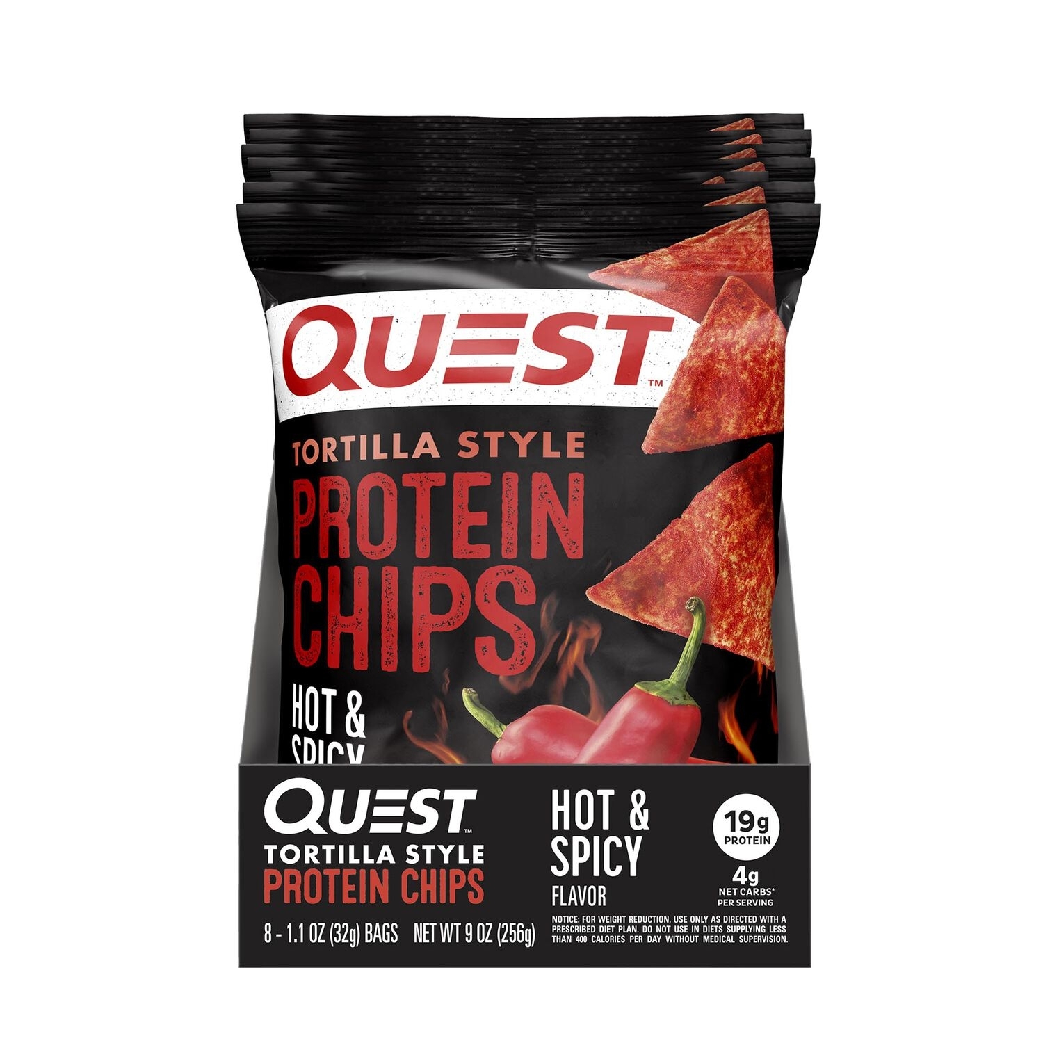 Chipsuri proteice cu aroma picanta, 32 g, Quest