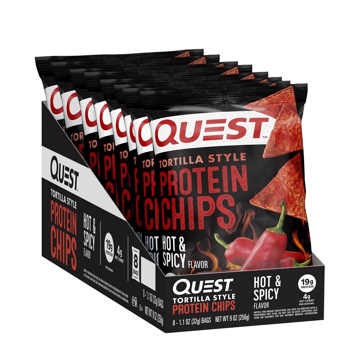 Chipsuri proteice cu aroma picanta, 32 g, Quest