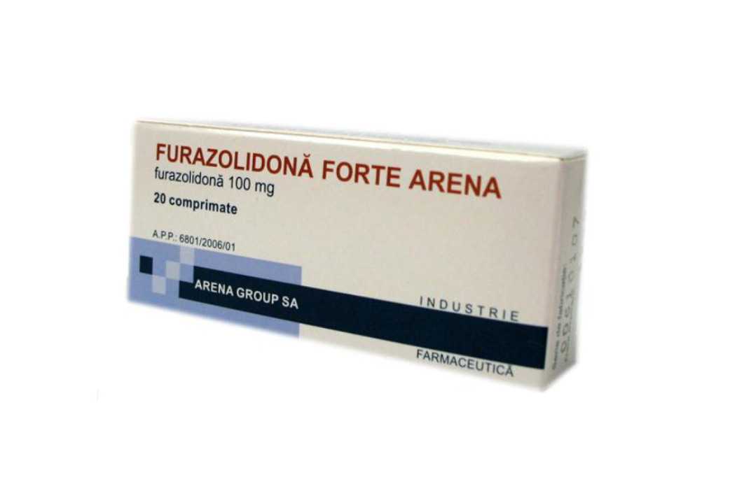 Furazolidona Forte Arena 100 mg x 20 comprimate