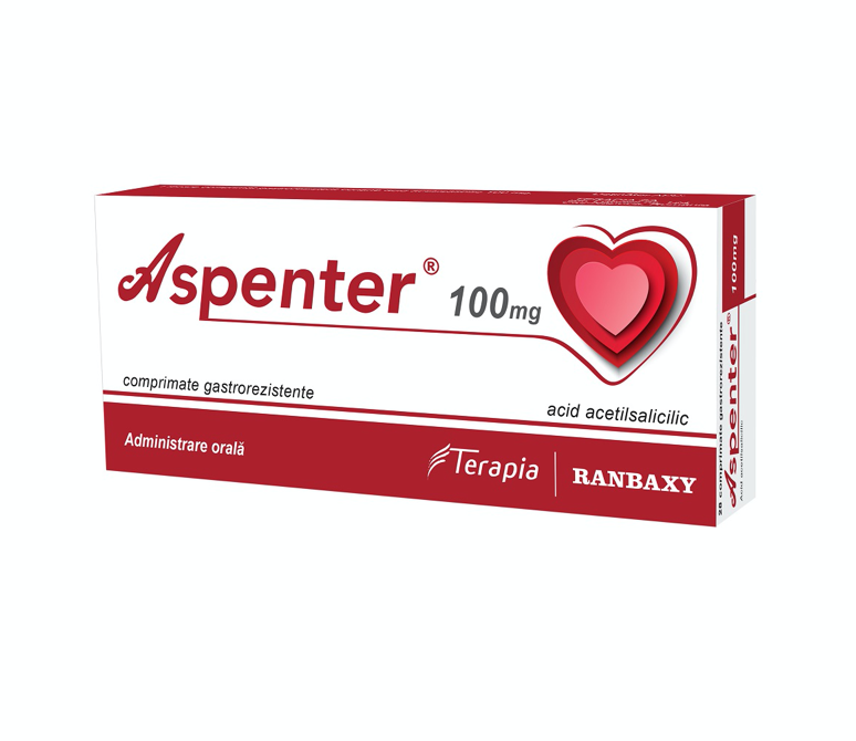 Aspenter® 100 mg x 28 comprimate gastrorezistente